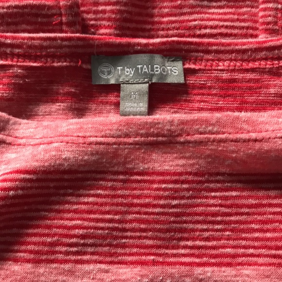 Talbots red-striped long-sleeve t-shirt - Picture 4 of 6